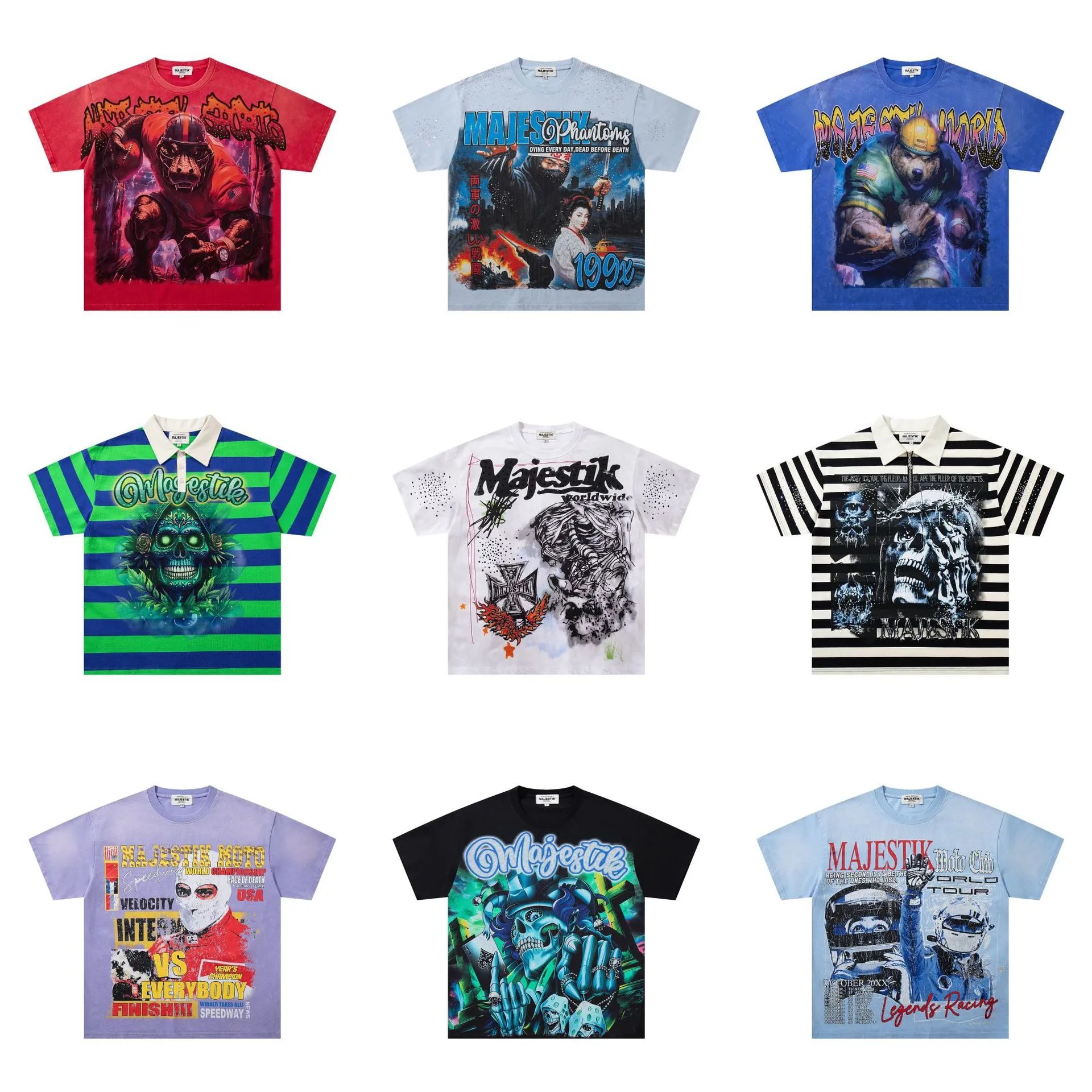 Majestik Graphic Print T-Shirts Collection