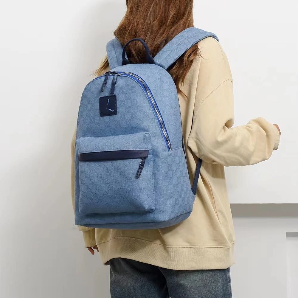 Design Mini Backpack Beige with Brown Accents Casual Backpack - 12