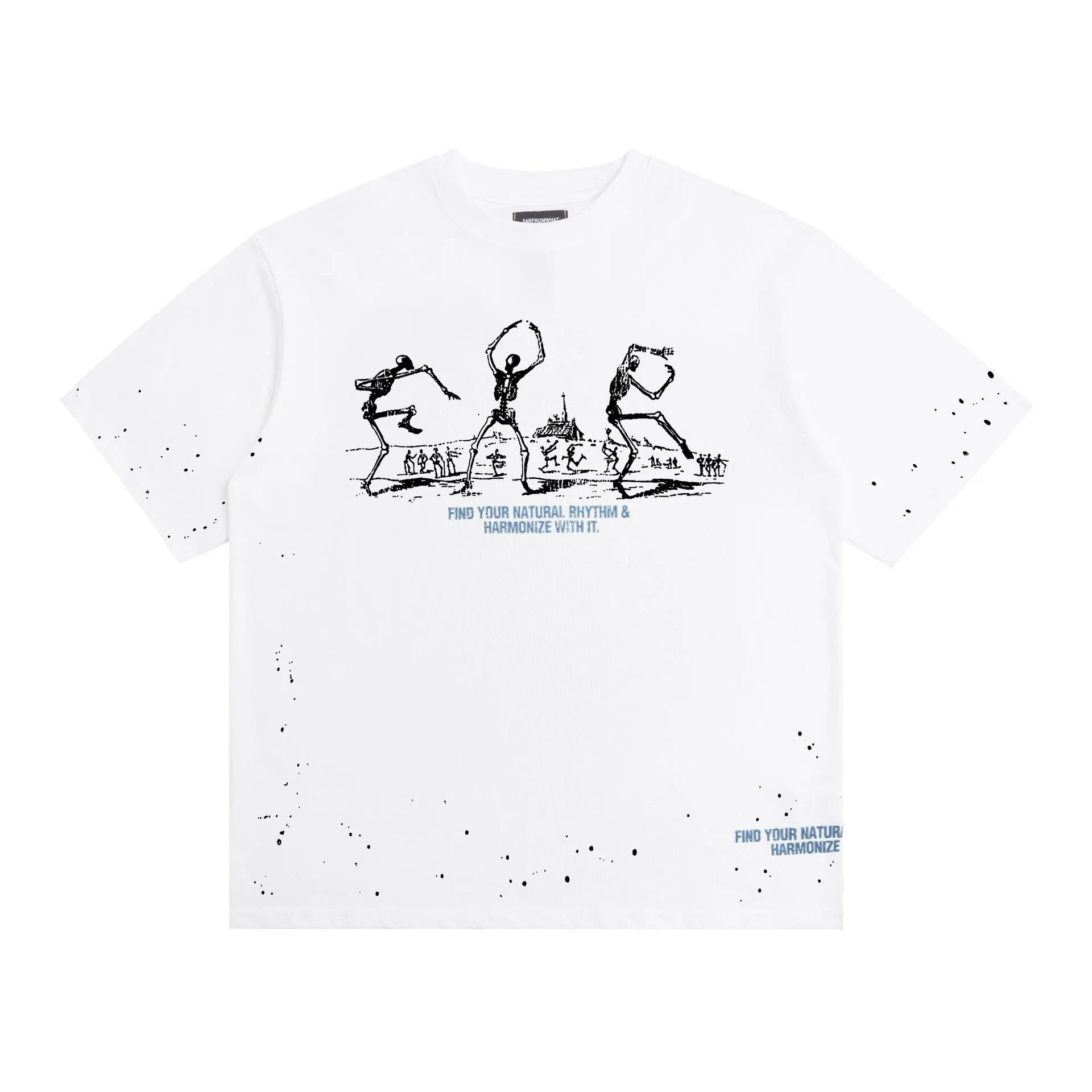 FARFROMWHAT T-Shirts Oversized graphic print — white F 28