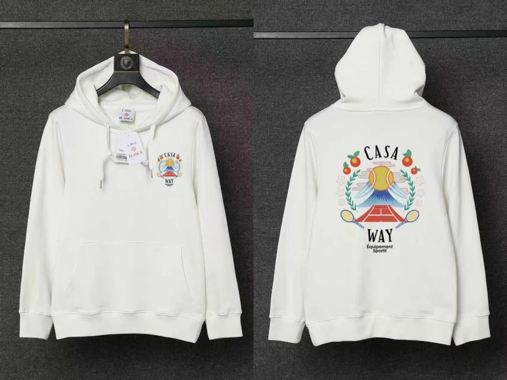 Casablanca Hoodies & Sweatshirts Pullover Hoodie with Casa Blanca Graphic Print image 4
