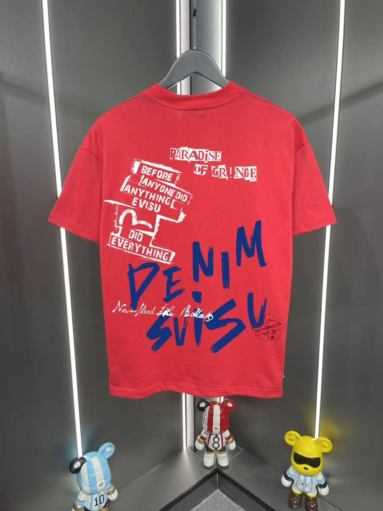 Evisu T-Shirts Graphic-print crew-neck — 13 red