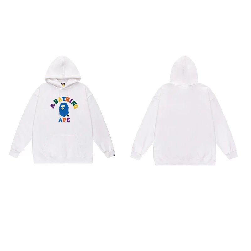 BAPE Hoodies & Sweatshirts Ape Head Graphic Pullover Hoodie — 7039 white