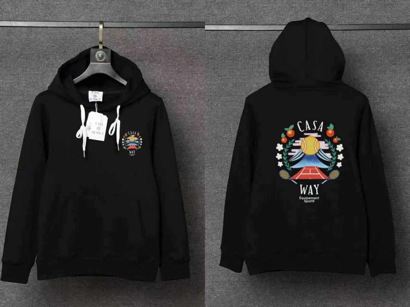 Casablanca Hoodies & Sweatshirts Pullover Hoodie with Casa Blanca Graphic Print image 5