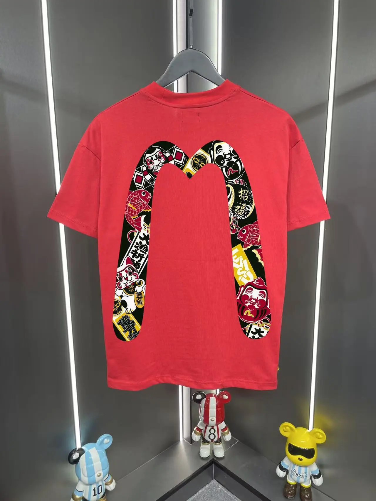 Evisu T-Shirts Graphic-print crew-neck — 17 red