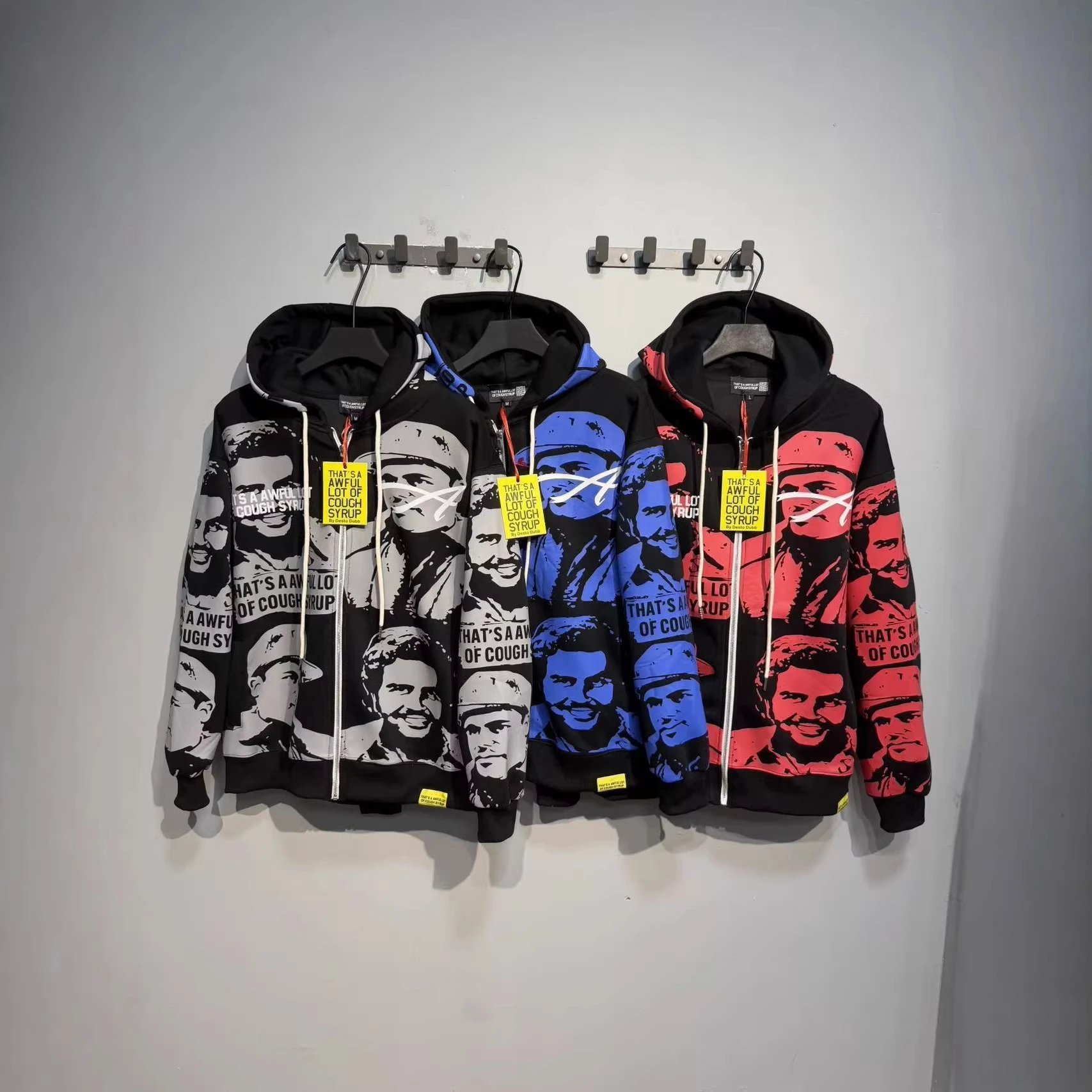 Deno Studio Hoodies & Sweatshirts That's a Awful Lot of Cough Syrup Graphic Pullover Hoodie image 4