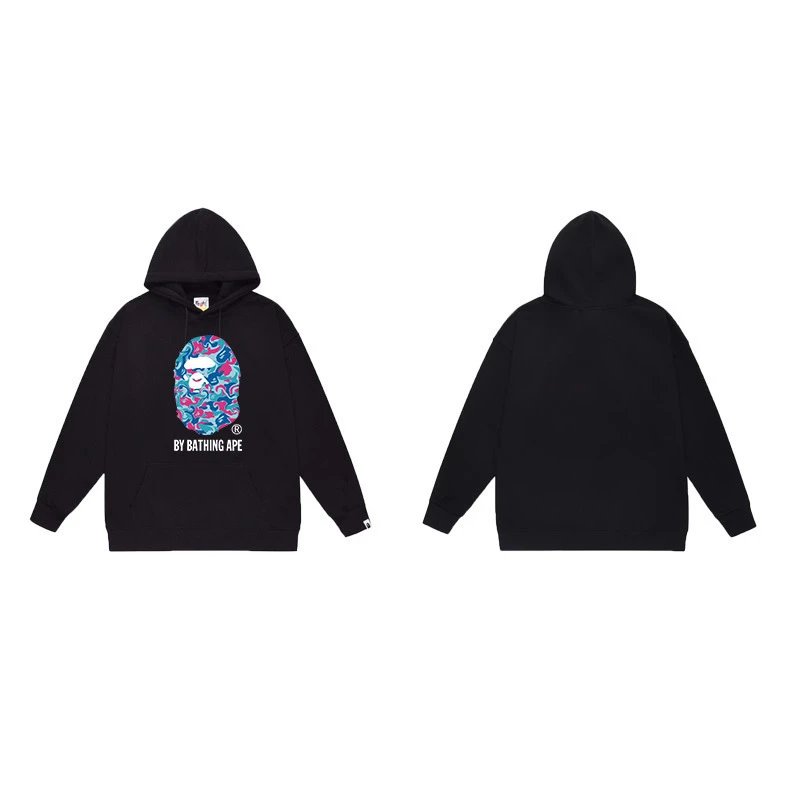 BAPE Hoodies & Sweatshirts Ape Head Graphic Pullover Hoodie — 7045 black