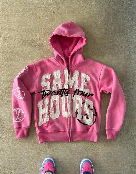 Same 24 Hours Y2K-style zip-up