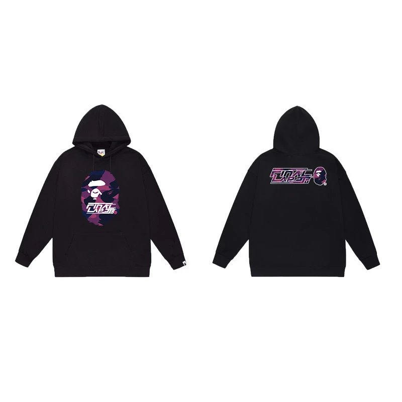 BAPE Hoodies & Sweatshirts Ape Head Graphic Pullover Hoodie — 7050 black