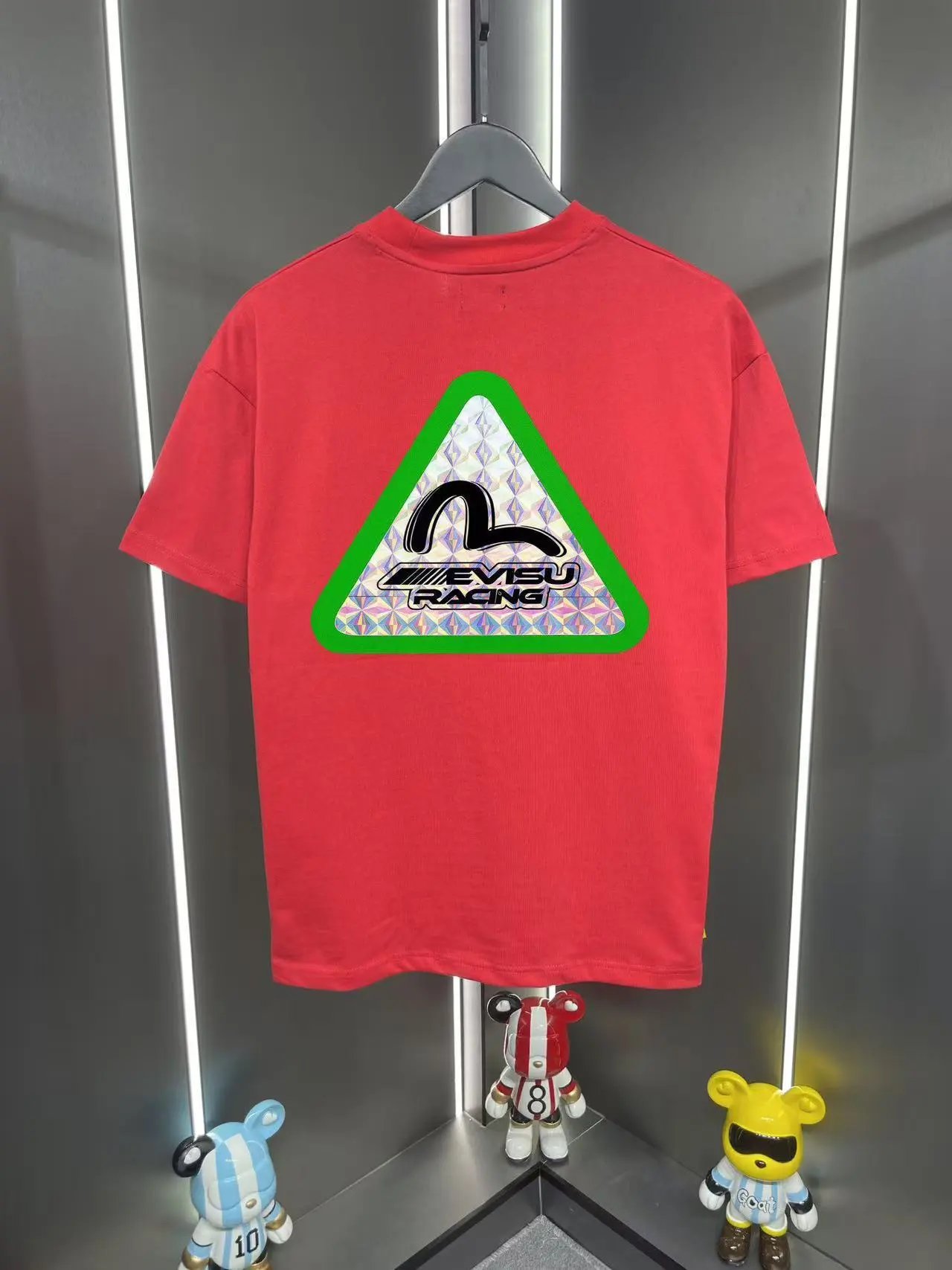 Evisu T-Shirts Graphic-print crew-neck — 19 red
