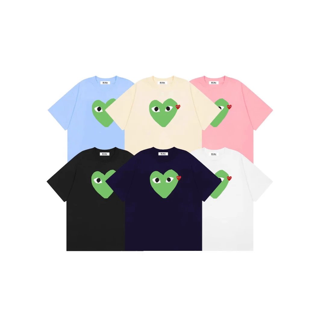Comme des Garçons T-Shirts PLAY multi-heart print image 4