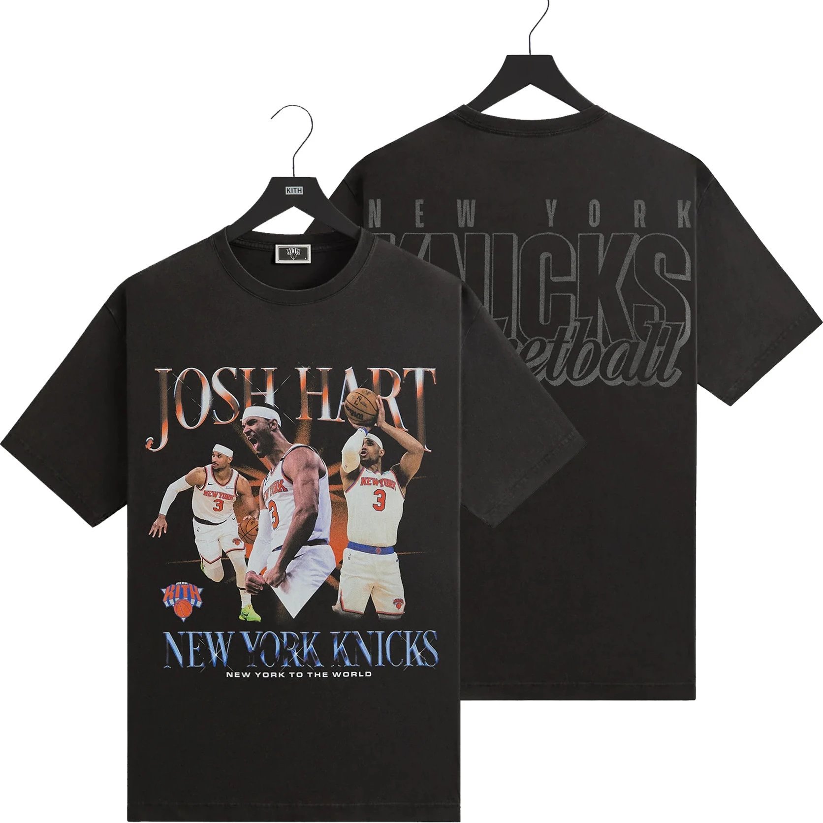 Kith T-Shirts Graphic Print Short-Sleeve T-Shirt — K-279 Black