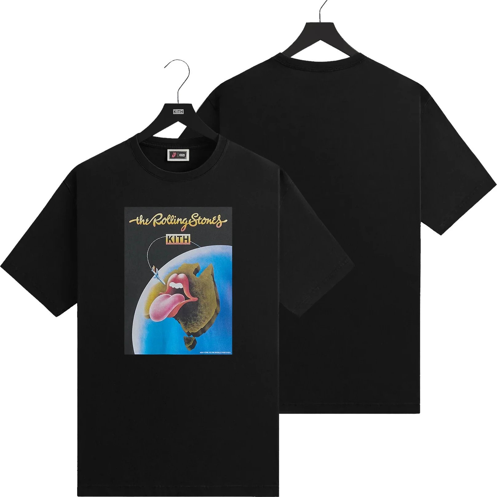 Kith T-Shirts Graphic Print Short-Sleeve T-Shirt — K-297 Black