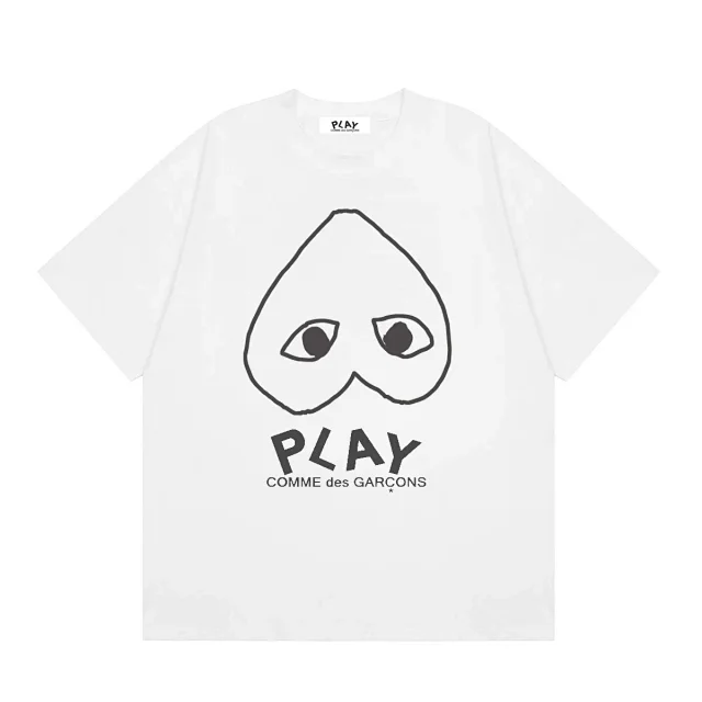 Comme des Garçons T-Shirts PLAY multi-heart print product detail image 19