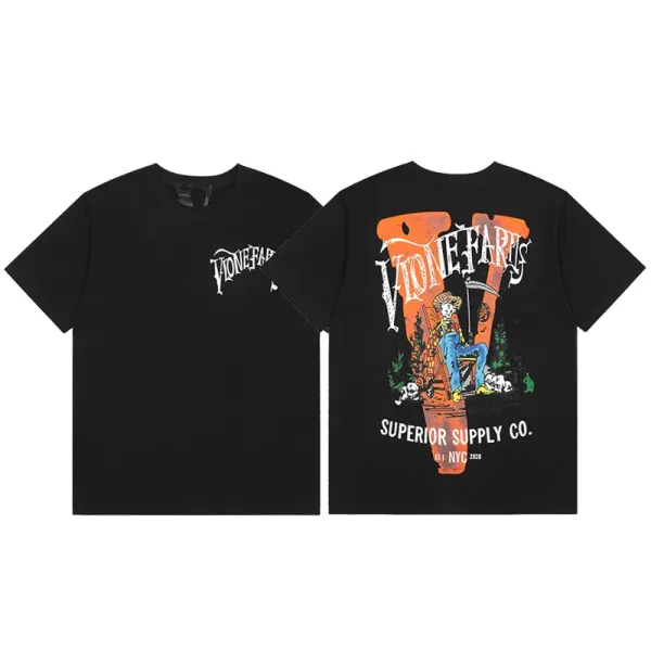 Versace VLogo Crystal-Embellished Black T-Shirt - 16