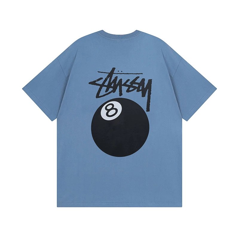 Stüssy T-Shirts Graphic Print Short-Sleeve T-Shirt — 850 Smog Blue