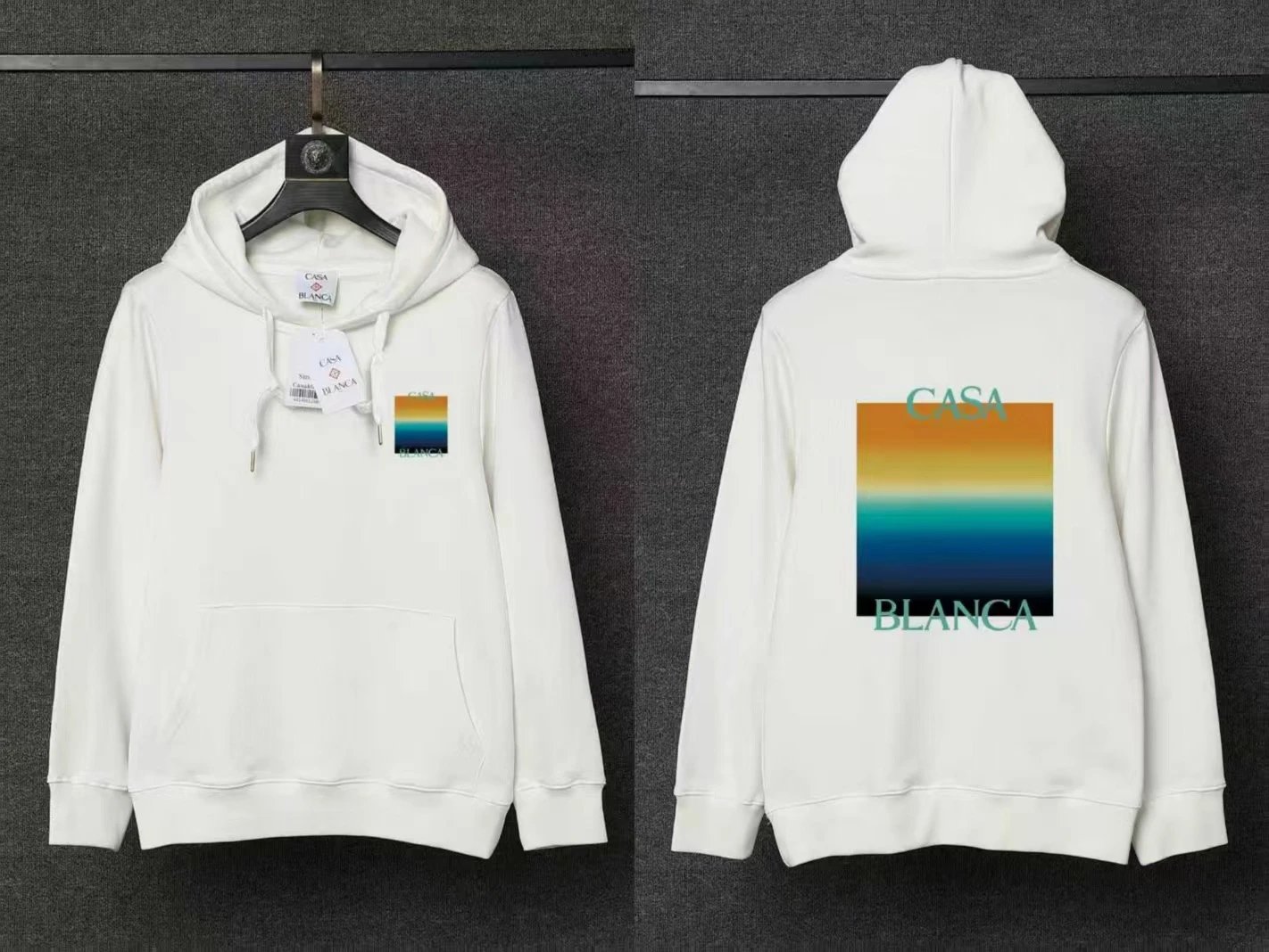 Casablanca Hoodies & Sweatshirts Pullover Hoodie with Casa Blanca Graphic Print — 13