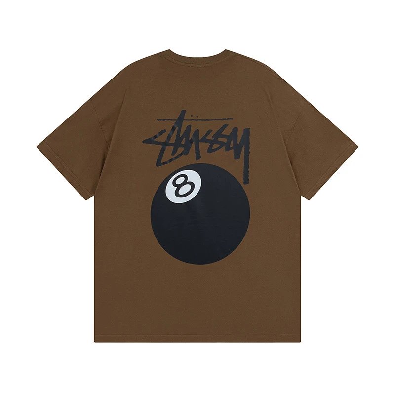 Stüssy T-Shirts Graphic Print Short-Sleeve T-Shirt — 850 brown