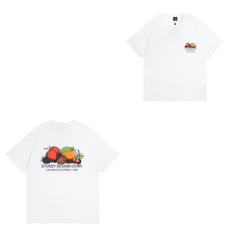 Stüssy T-Shirts TS3K-1 Dice Graphic — 955 white
