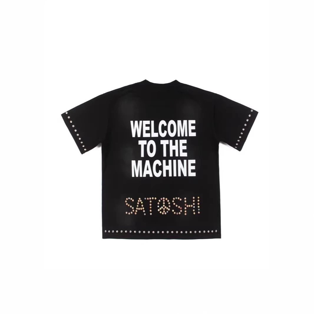 Satoshi Nakamoto T-Shirts Graphic studded T-Shirt image 4