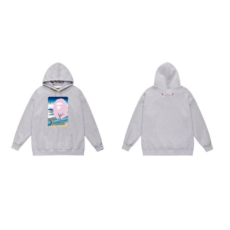BAPE Hoodies & Sweatshirts Ape Head Graphic Pullover Hoodie — 7040 gray