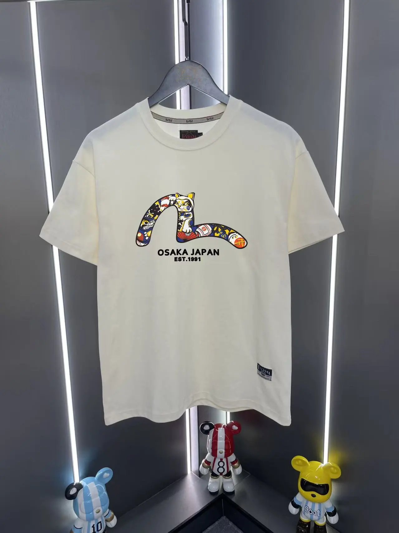 Evisu T-Shirts EUT-1 Graphic Print — Apricot 09