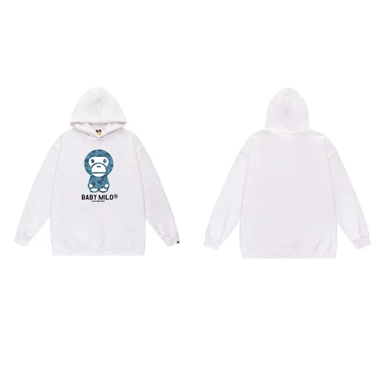 BAPE Hoodies & Sweatshirts Ape Head Graphic Pullover Hoodie — 7043 white