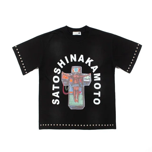 Satoshi Nakamoto T-Shirts Graphic studded T-Shirt product detail image 30