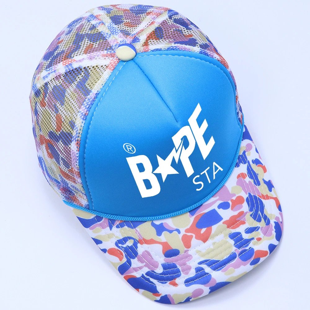 A Bathing Ape Hats BAPE STA Camouflage Baseball Cap — #-8