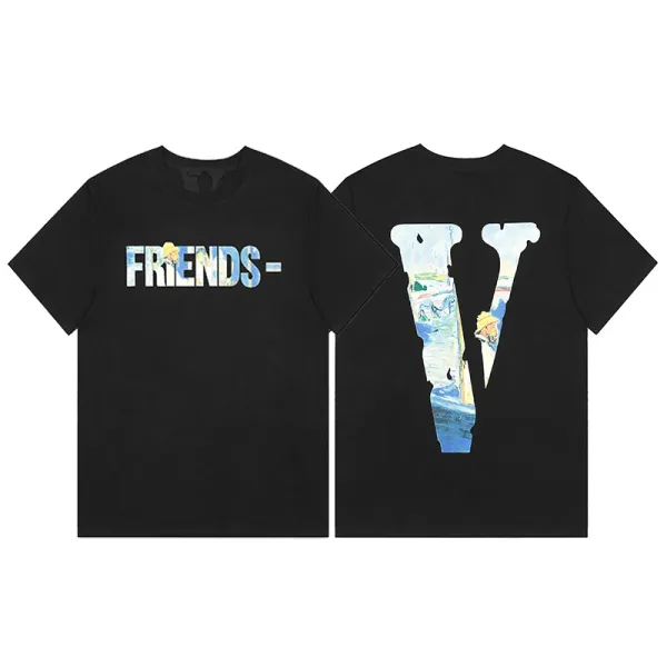 Versace VLogo Crystal-Embellished Black T-Shirt - 36