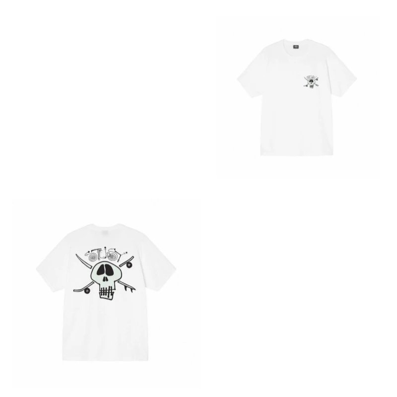 Stüssy T-Shirts TS3K-1 Dice Graphic — 958 white