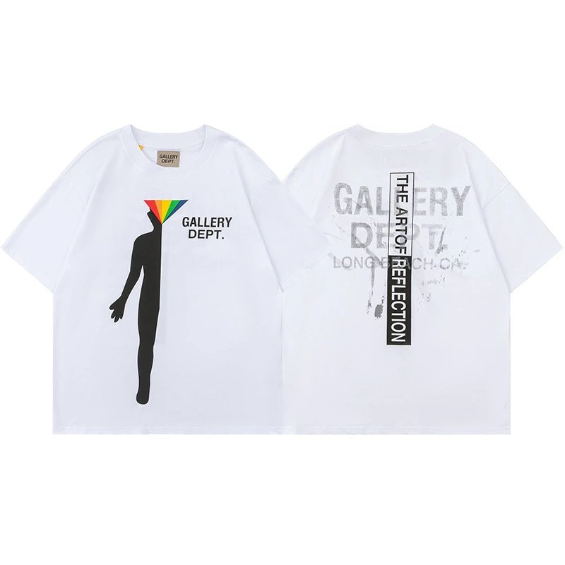 Gallery Dept. T-Shirts Graphic Print Short-Sleeve T-Shirt — White D125