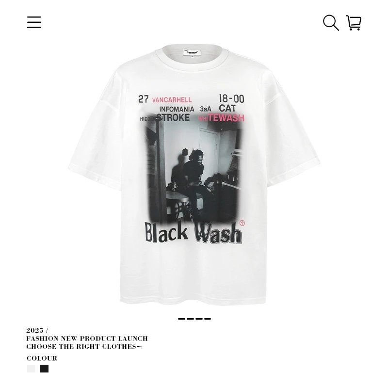 VANCARHELL T-Shirts Oversized graphic-print crew-neck T-shirt image 2