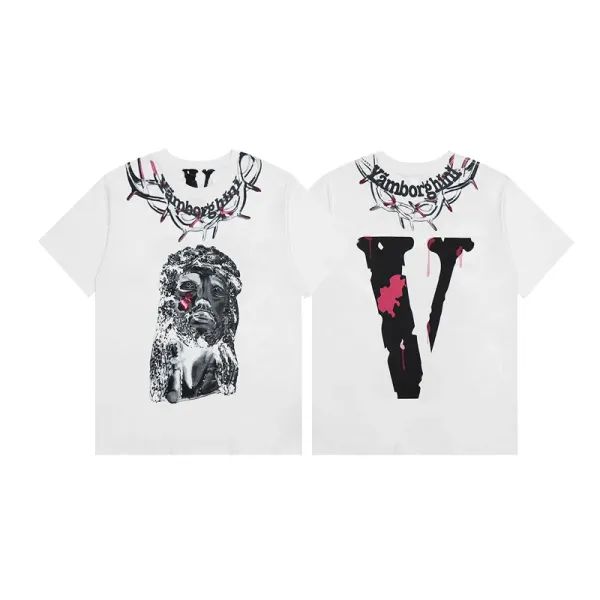Versace VLogo Crystal-Embellished Black T-Shirt - 48