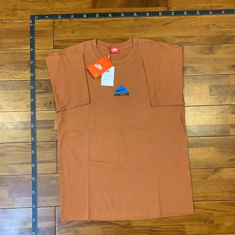 Nike T-Shirts ACG logo crew-neck short-sleeve T-shirt — Orange
