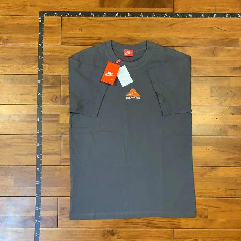 Nike T-Shirts ACG logo crew-neck short-sleeve T-shirt — Dark gray