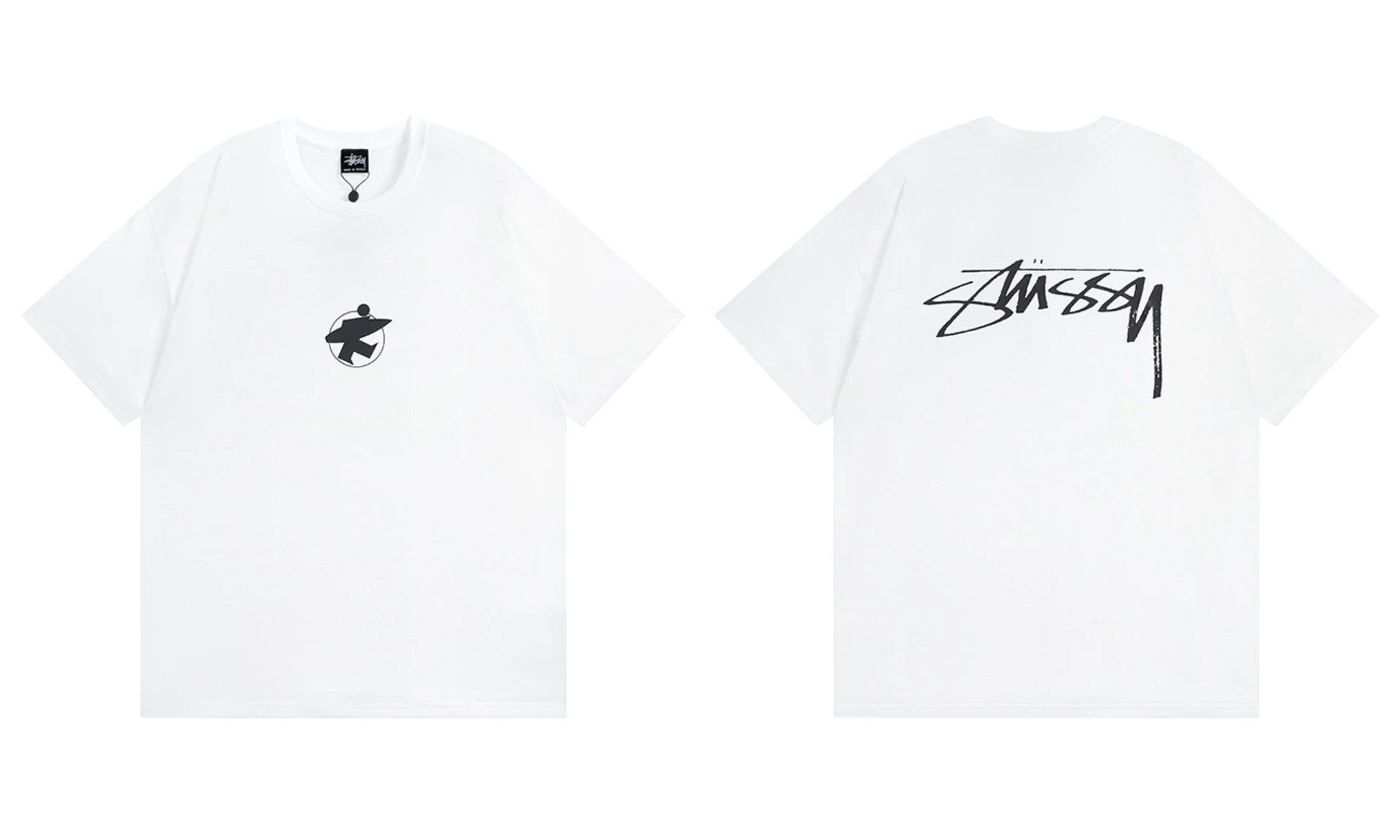 Stüssy T-Shirts TS3K-1 graphic print — 957 white