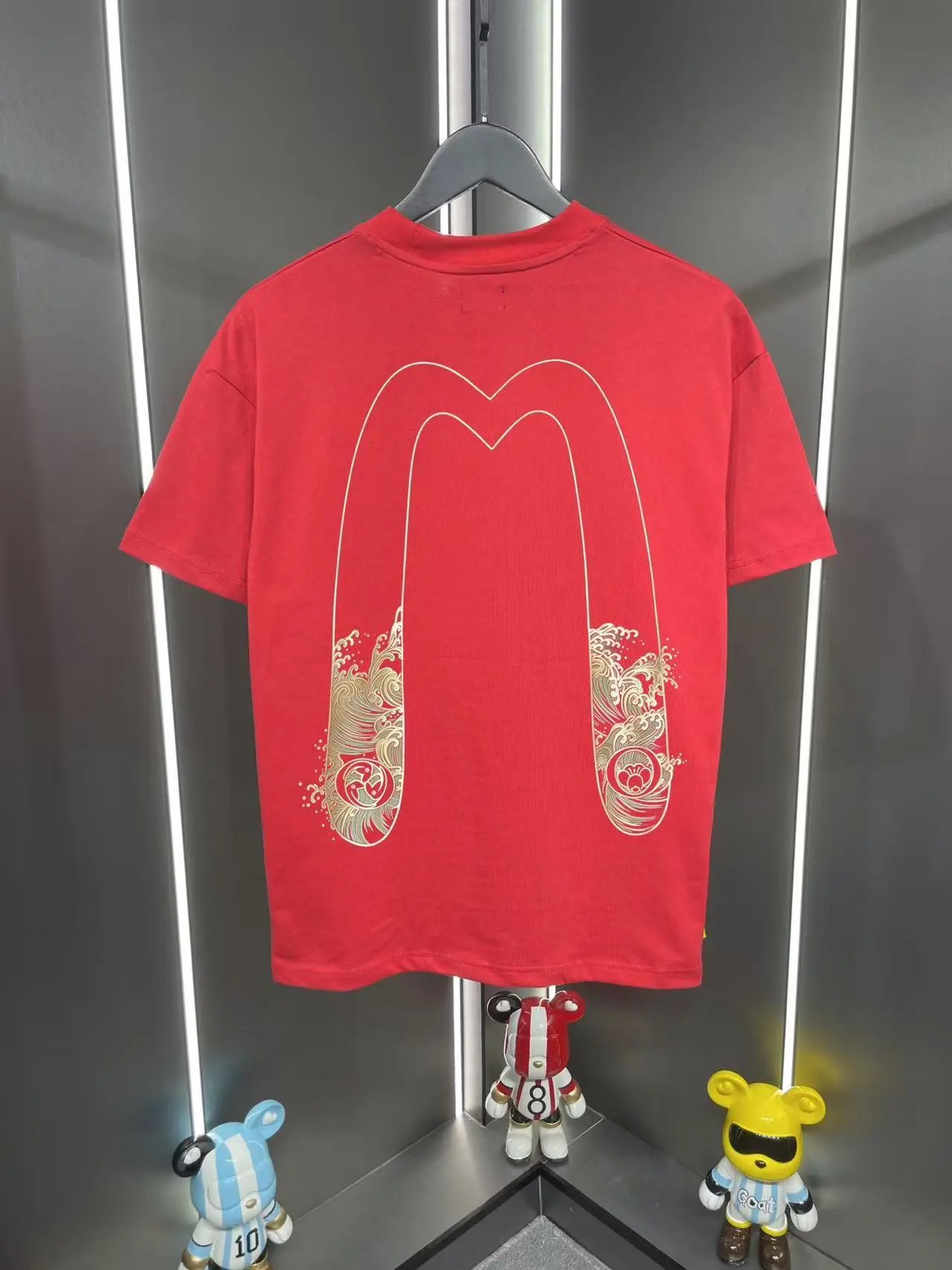 Evisu T-Shirts EUT-1 Graphic Print — Red 03