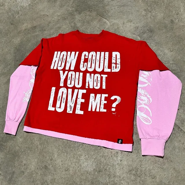 Unbranded Hoodies & Sweatshirts Layered-Look Graphic Crewneck Sweatshirt product detail image 3