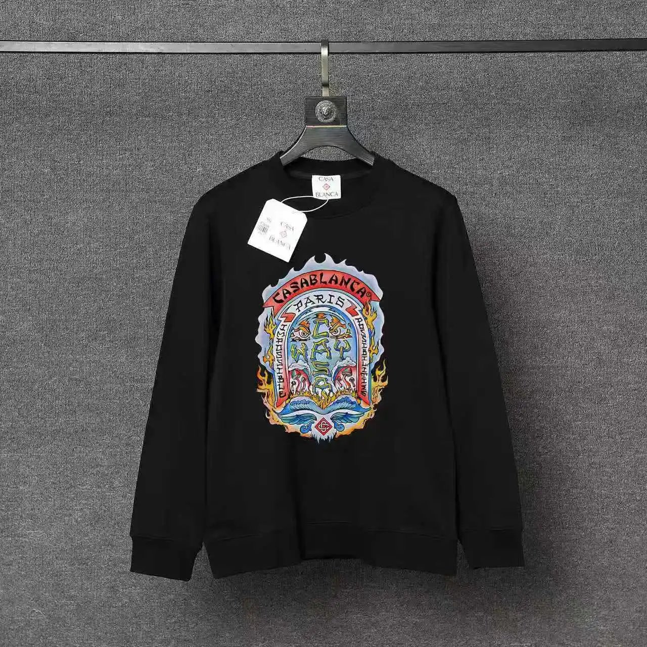 Casablanca Hoodies & Sweatshirts Pullover Hoodie with Casa Blanca Graphic Print — 34