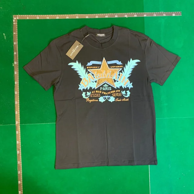 Balmain T-Shirts Short-Sleeve Logo Print product detail image 7