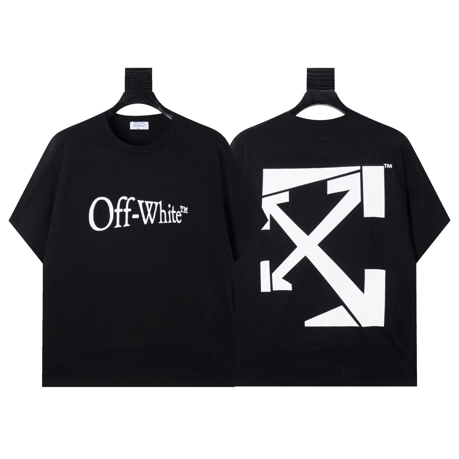 Off-White T-Shirts Arrow Graphic Print — 1515 Black