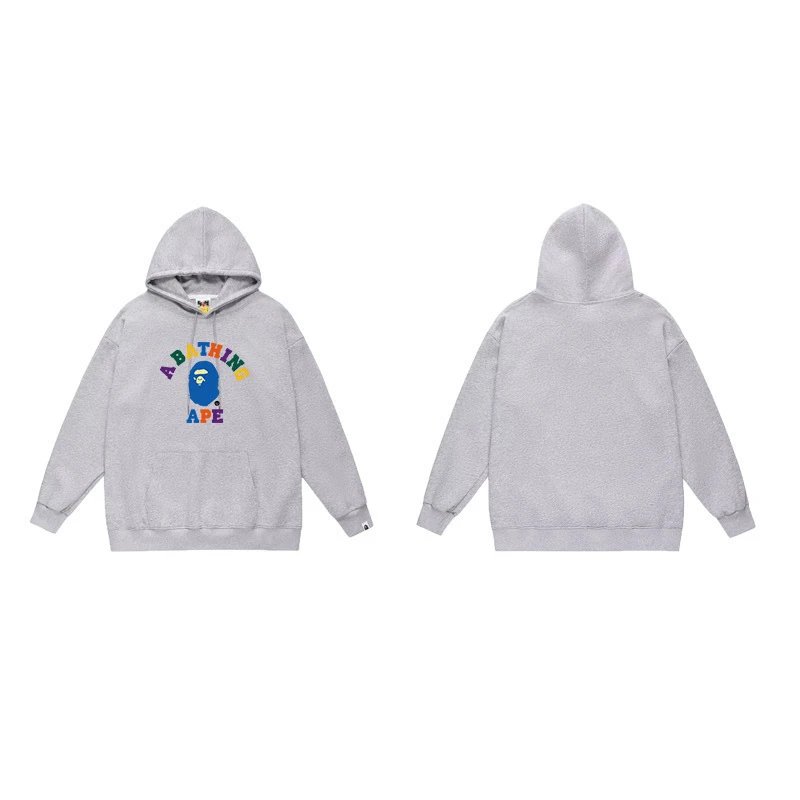 BAPE Hoodies & Sweatshirts Ape Head Graphic Pullover Hoodie — 7039 gray