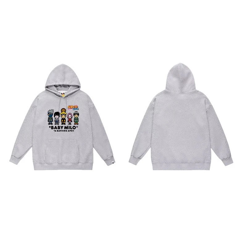 BAPE Hoodies & Sweatshirts Ape Head Graphic Pullover Hoodie — 7047 gray