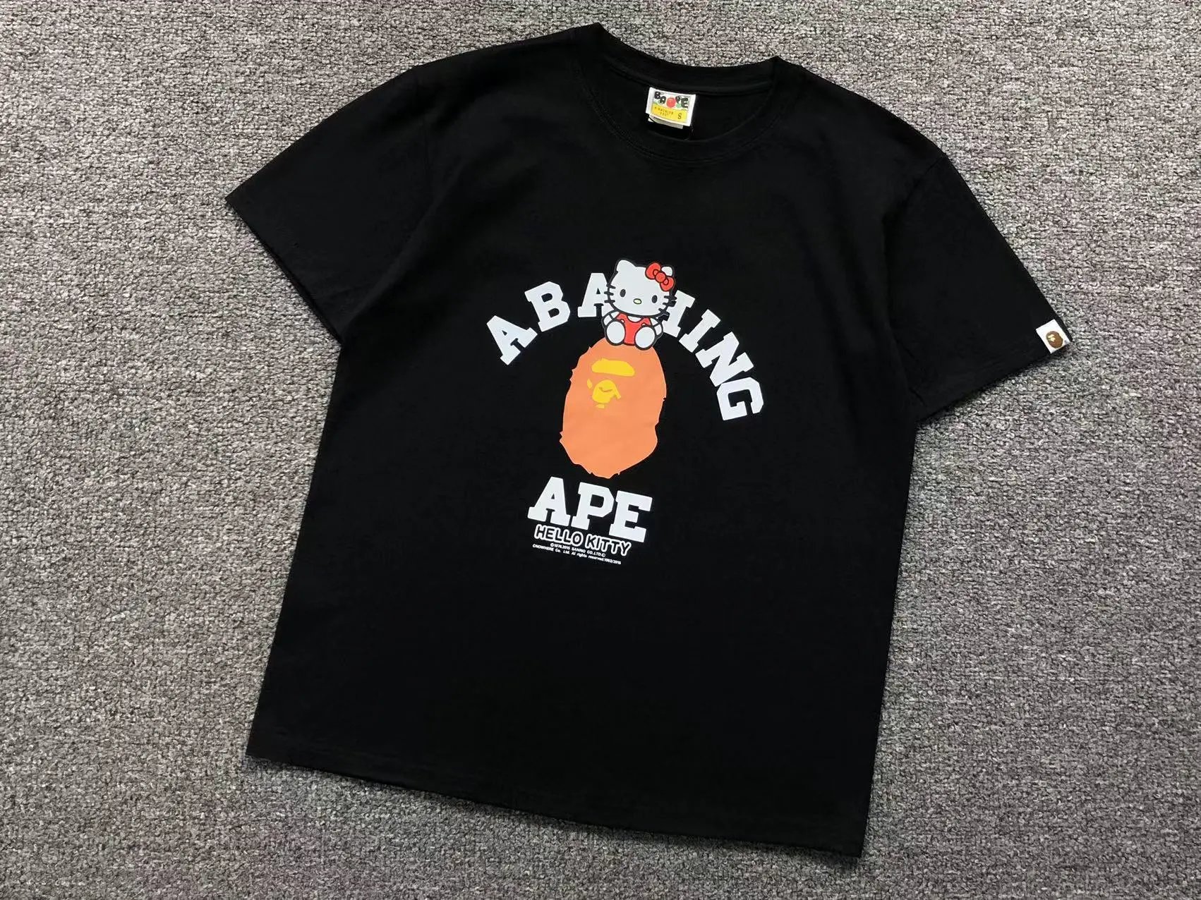 BAPE T-Shirts Short-Sleeve Graphic Print — 443 black