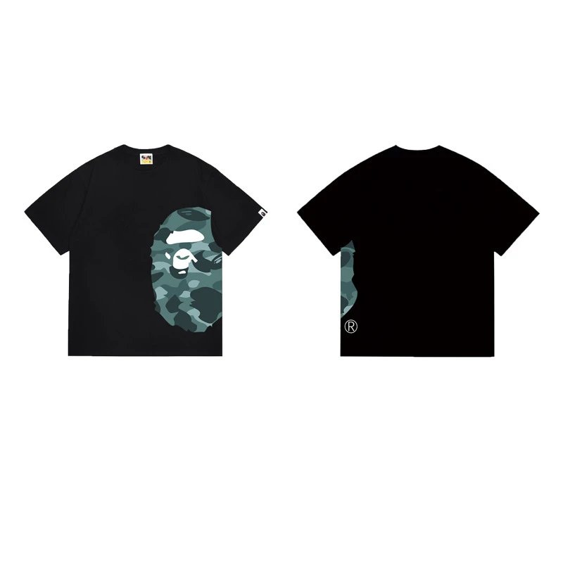 BAPE T-Shirts Side Ape Head Camouflage Print image 4