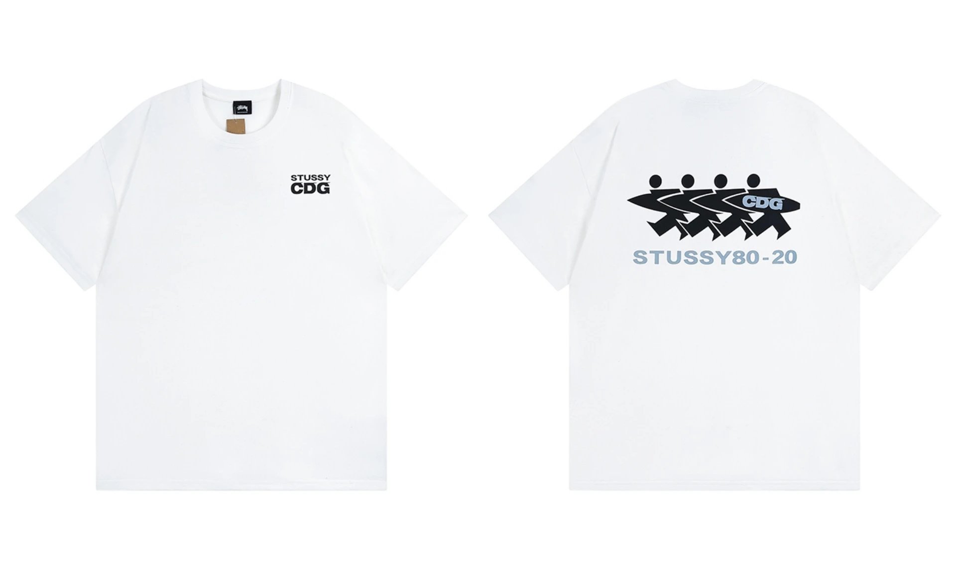 Stüssy T-Shirts Graphic Print Short-Sleeve — 887 white