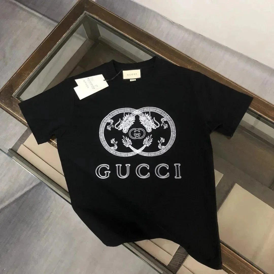 Gucci T-Shirts Logo Graphic — 29 black