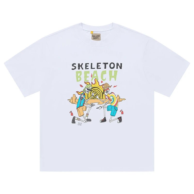 Gallery Dept. T-Shirts Graphic Print Short-Sleeve T-Shirt — White D133