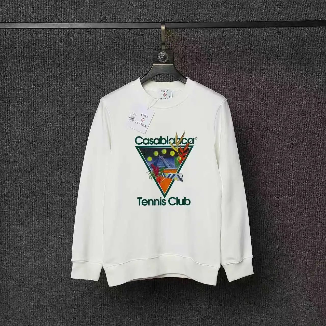Casablanca Hoodies & Sweatshirts Printed Crewneck Sweatshirt — 41