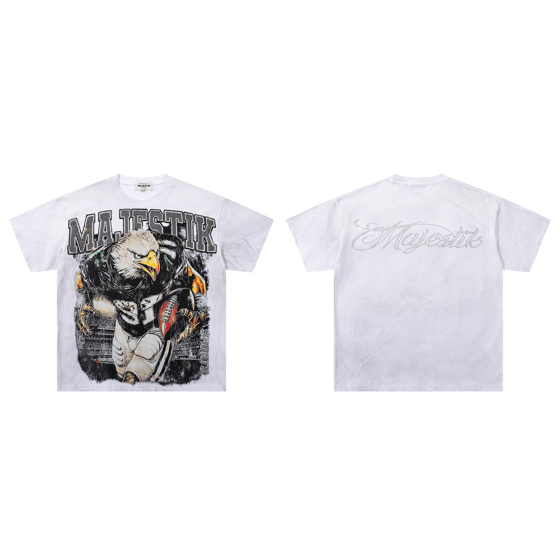 Majestik T-Shirts Graphic short-sleeve T-shirt — M 2615 white